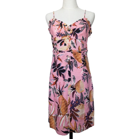 FARM RIO Pink Pineapple Mini Dress - NWT, Size Medium - Picture 1 of 12